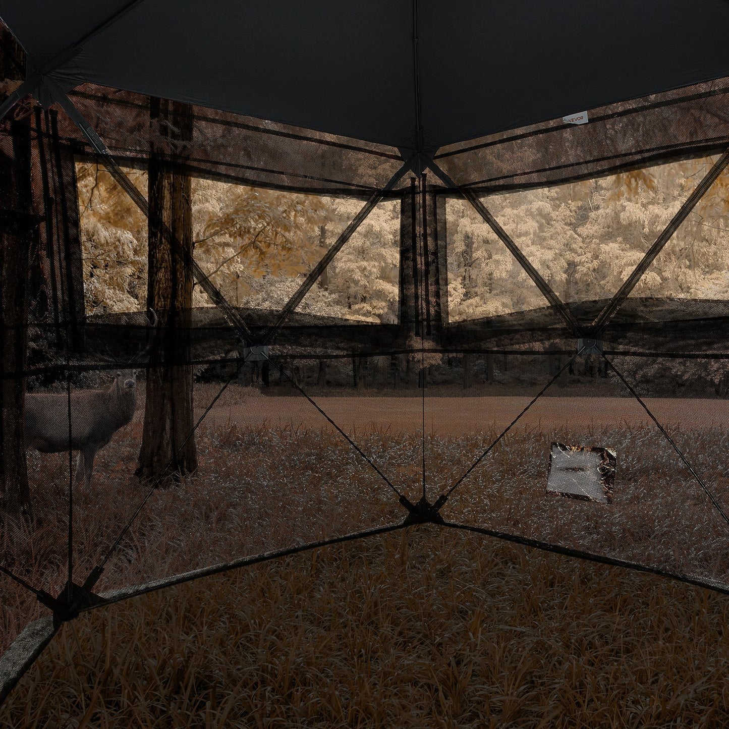 VEVOR See Through Ground Hunting Blind Portable Silent Bag