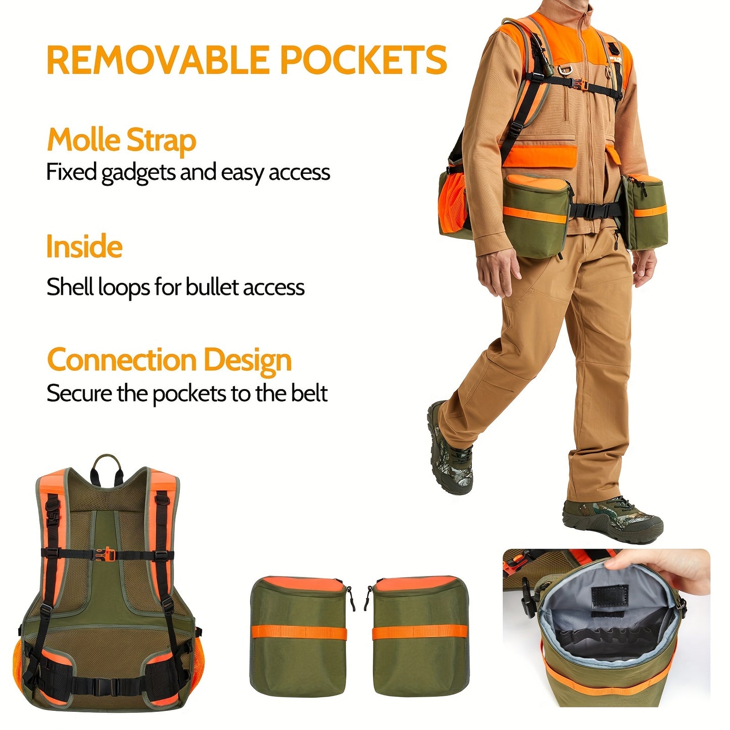 Upland Hunting Vest For Men With Game Pouch And Straps - Parry's Picks