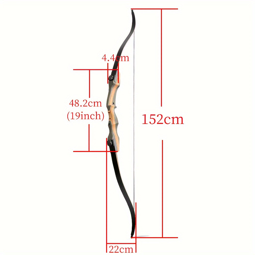 Detachable Recurve Bow For Outdoor Archery Right Handed