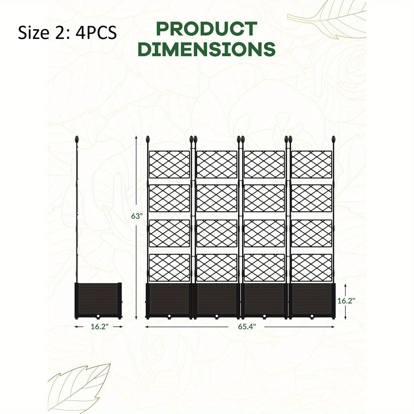 Plastic Planter Box With Trellis Garden Bed On Wheels
