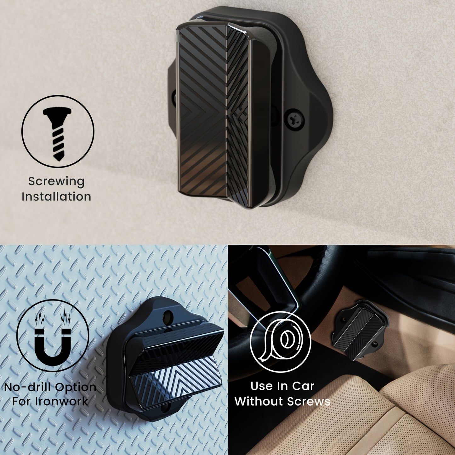 Double-Sided Gun Magnet Mount for Secure Pistol Storage - Parry's Picks