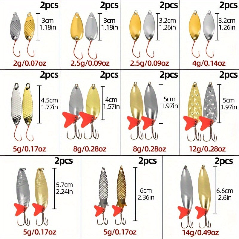 604 Pcs Fishing Lures Kit For Freshwater Trout Bass - Parry's Picks