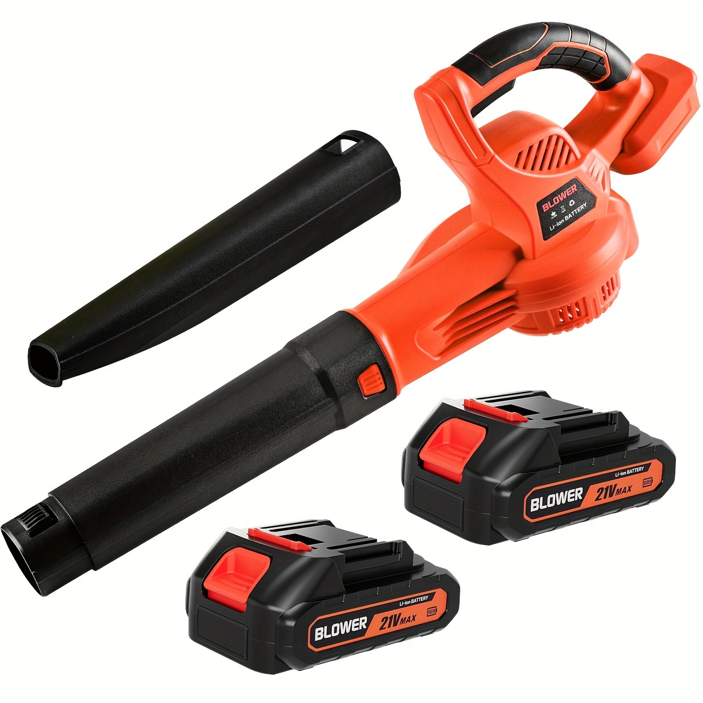 Cordless Leaf Blower With Fast Charger And Dual Batteries