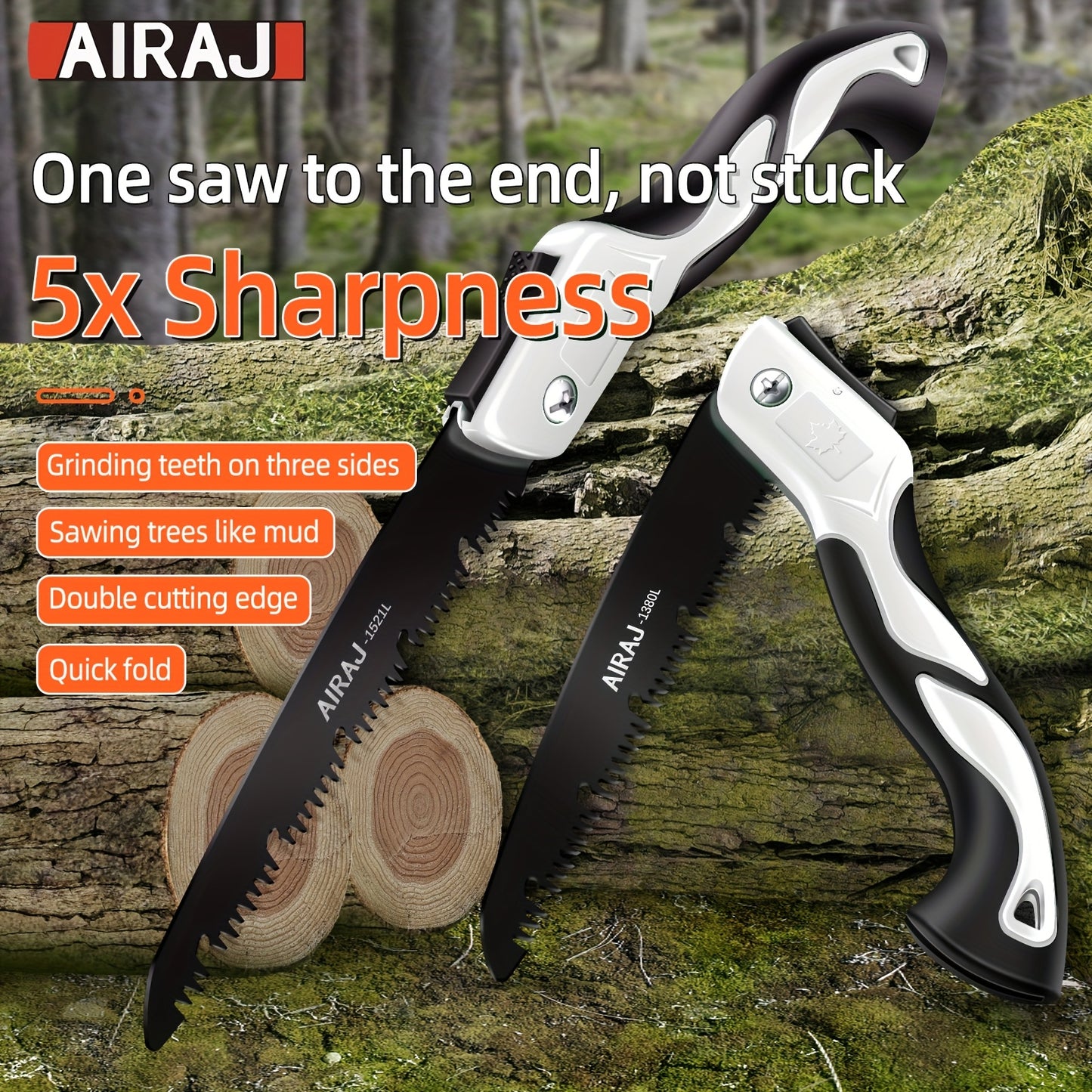 AirJA 3 Piece Portable Folding Saw Set for Outdoor Adventures - Parry's Picks
