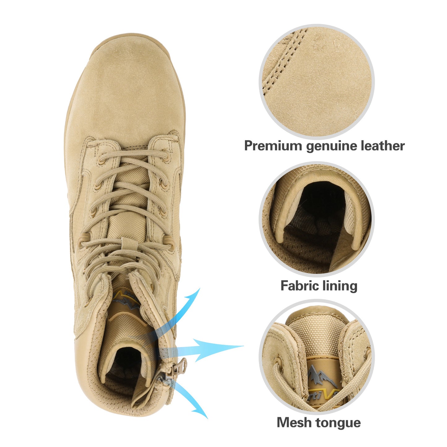 NORTIV 8 Men's Waterproof Tactical Boots for Outdoor Activities - Parry's Picks