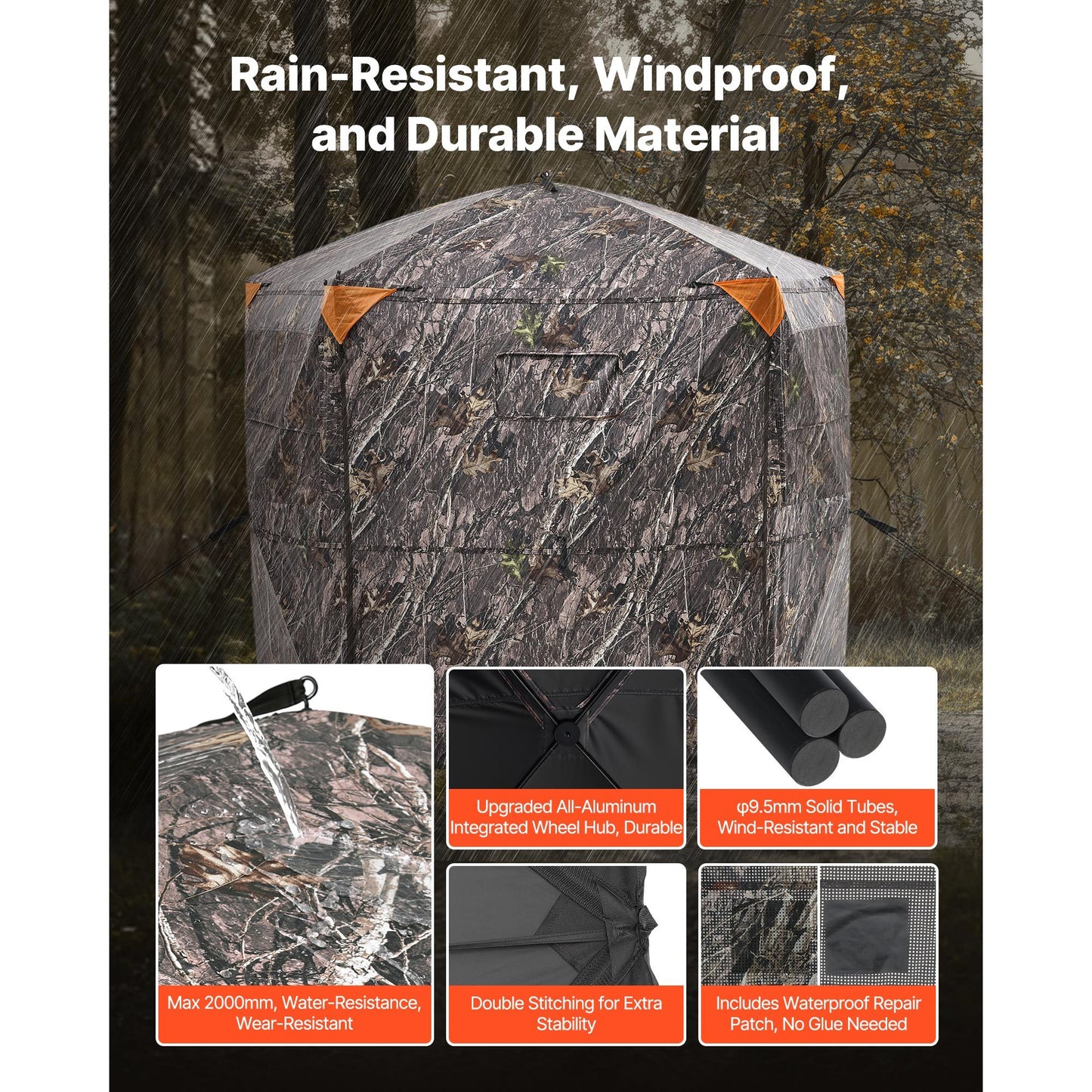 VEVOR Portable Hunting Blind With Carrying Bag Deer Duck