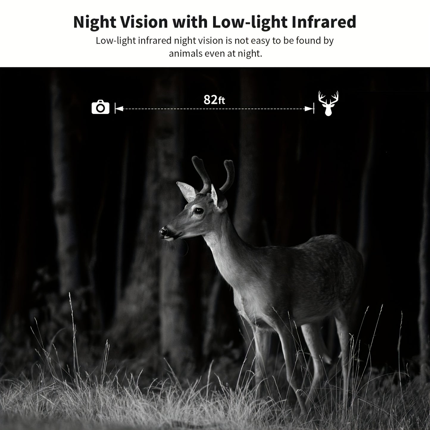 Solar Cellular Trail Camera 4G LTE HD Night Vision SIM
