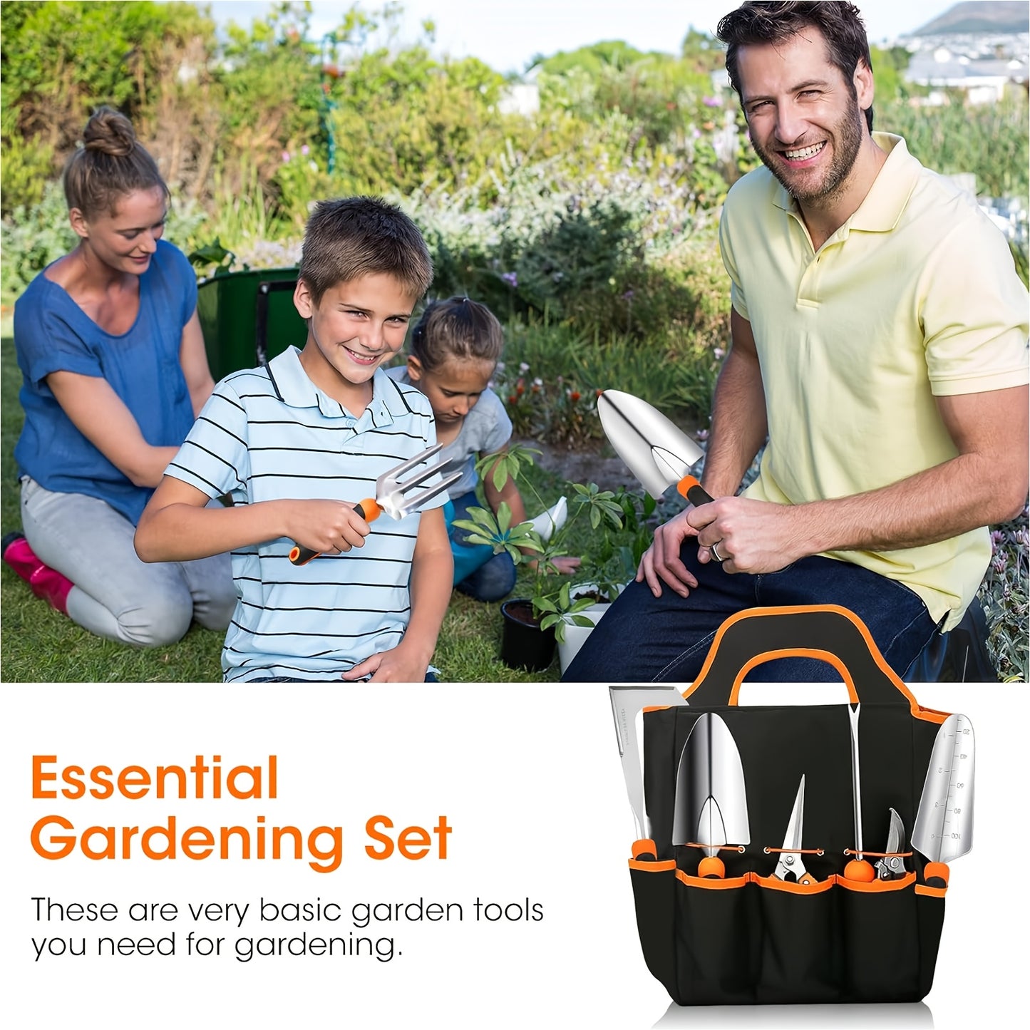Gardening Tool Set With Pruning Shears And Storage Bag - Parry's Picks