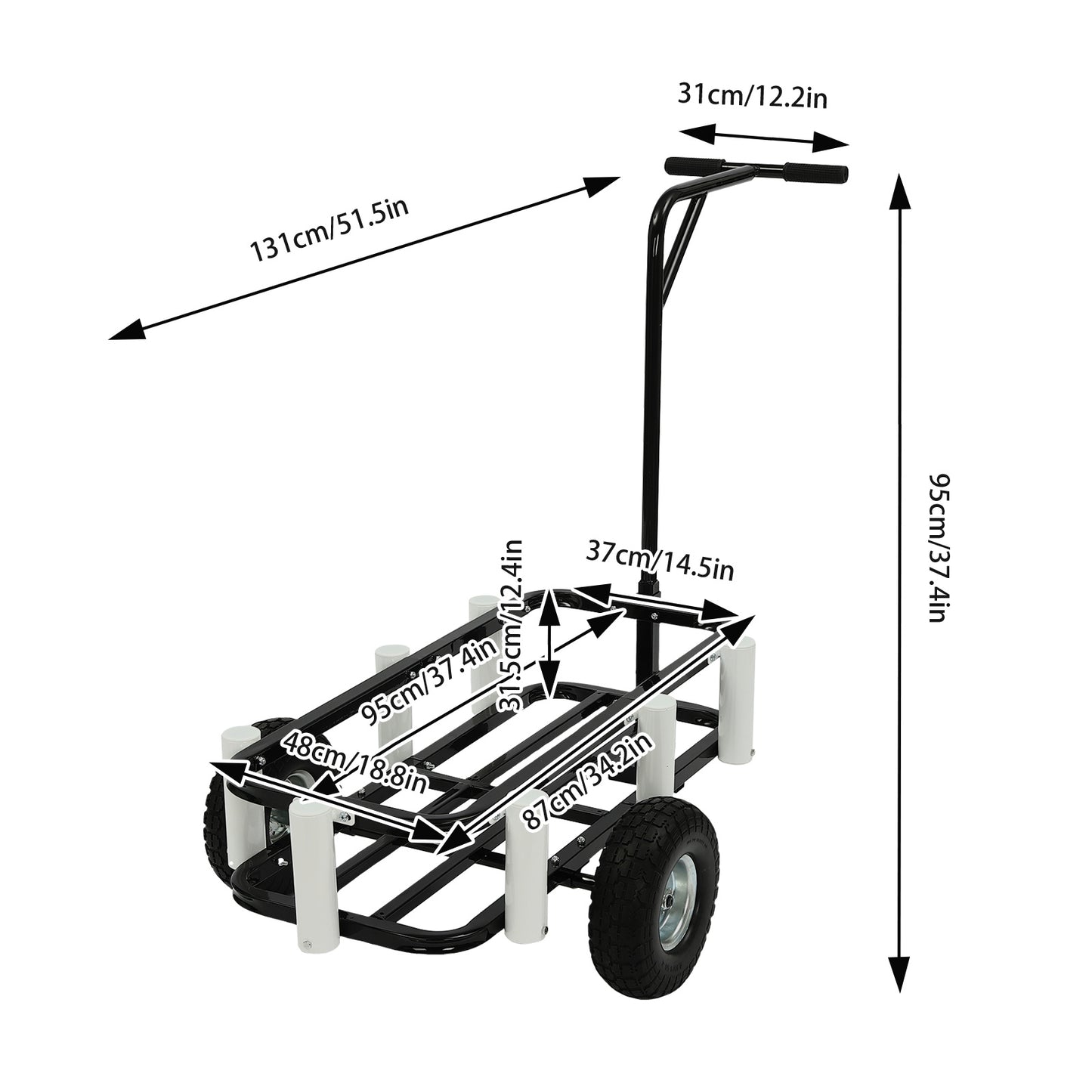 Durable All-Terrain Rubber Rolling Casters for Outdoor Adventures