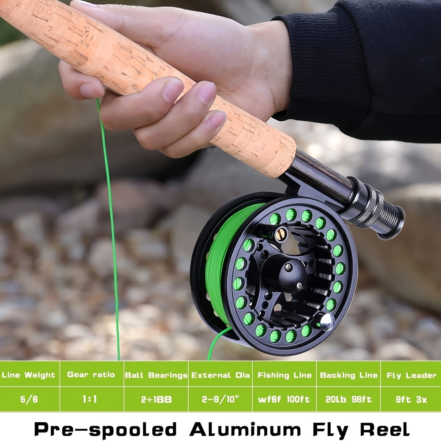Fly Rod And Reel Starter Kit For Freshwater And Saltwater
