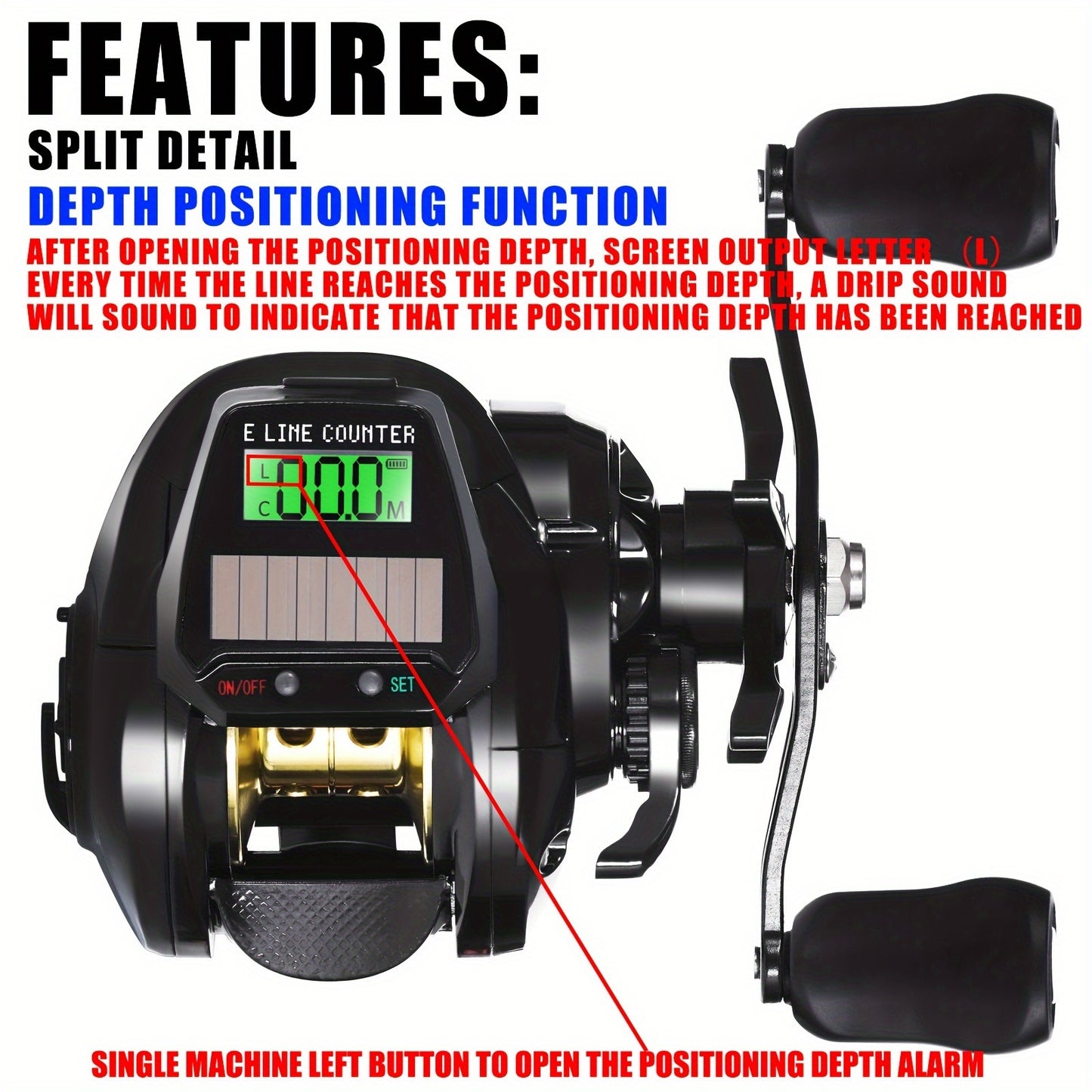 SAMOLLA Baitcasting Reel With Variable Speed Control