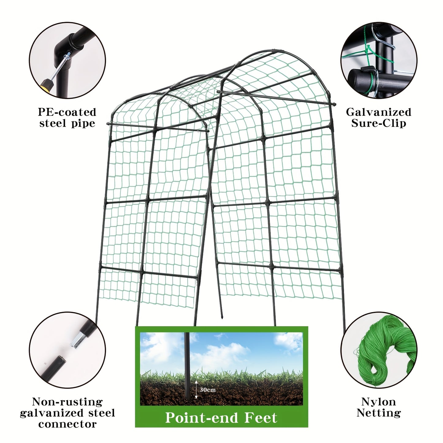 Stainless Steel Climbing Vine Trellis for Elegant Garden Elevation - Parry's Picks