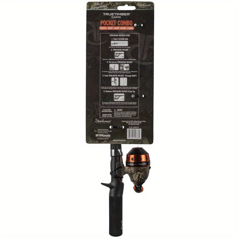 Steinhauser True Timber Strata Spincast Pole And Reel