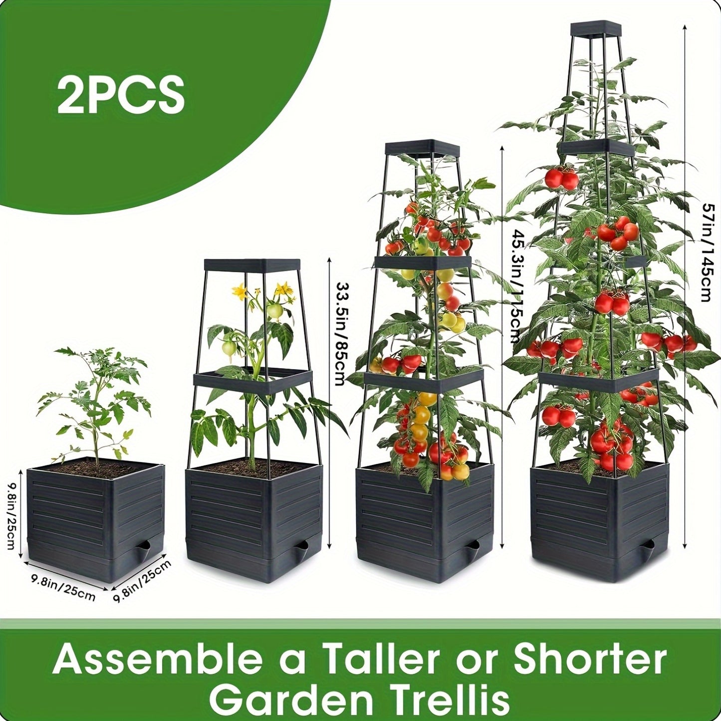 Tomato Planter with Trellis for Climbing Vegetables Gardens - Parry's Picks