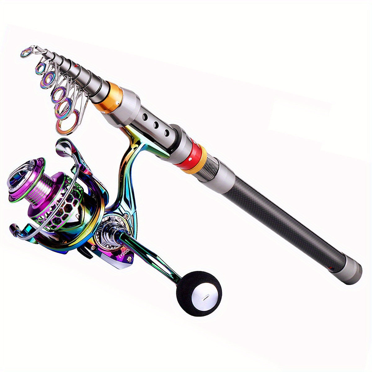 SOUGAYILANG Fishing Rod And Reel Combo Ultra Light Graphite Telescopic