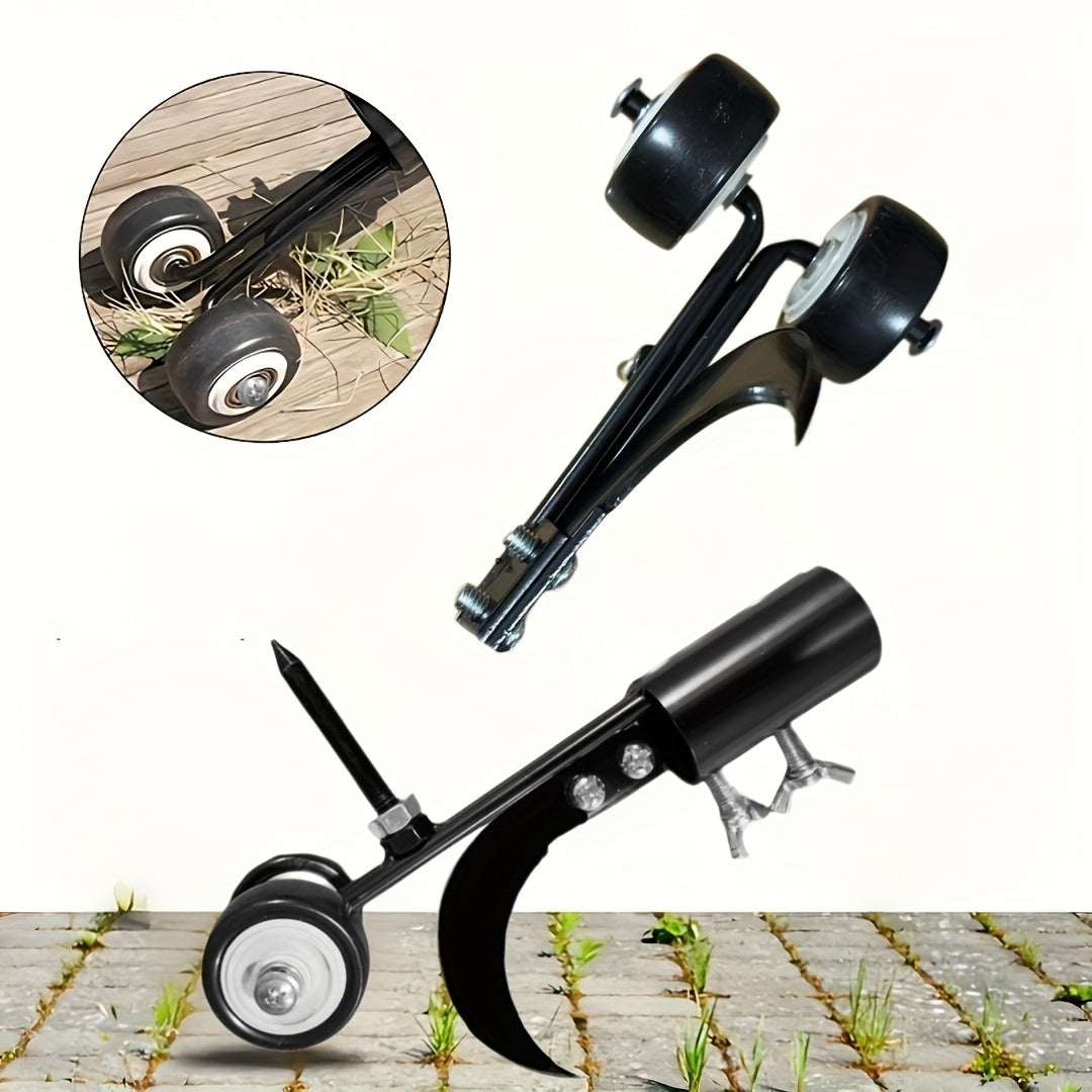 Heavy-Duty Metal Weeding Roller with Adjustable Handle and Wheels - Parry's Picks