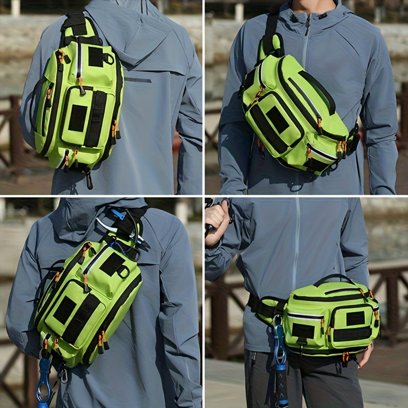 Fishing Waist Pack Crossbody Bag Hands Free Outdoor Gear