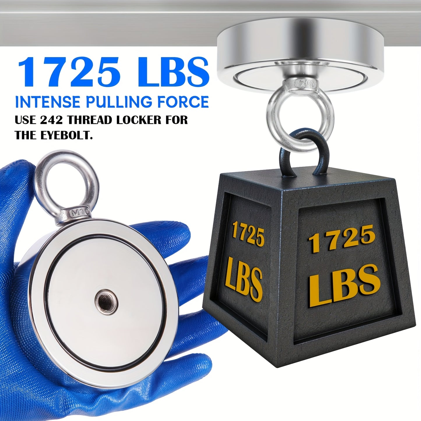 SIDIPER Magnet Fishing Kit Heavy Duty Treasure Hunt Magnet