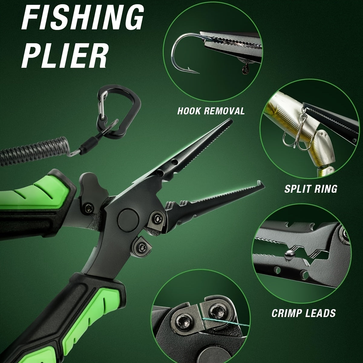 GHOSTHORN Spincast Rod And Reel Combo Telescopic Kit