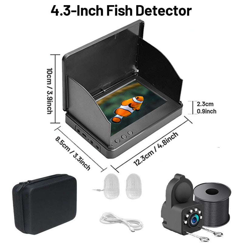 XHJ Outdoor Fish Finder With 4.3 Inch IPS Screen Camera