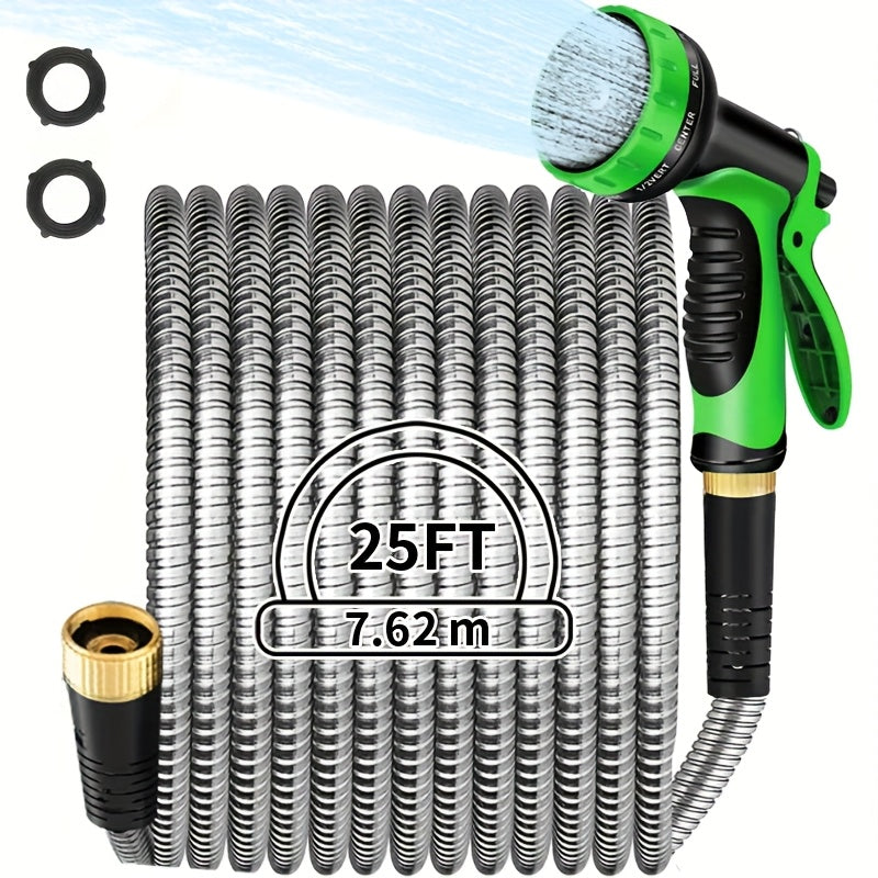 Heavy-Duty Stainless Steel Hose With Multi-Function Nozzle - Parry's Picks
