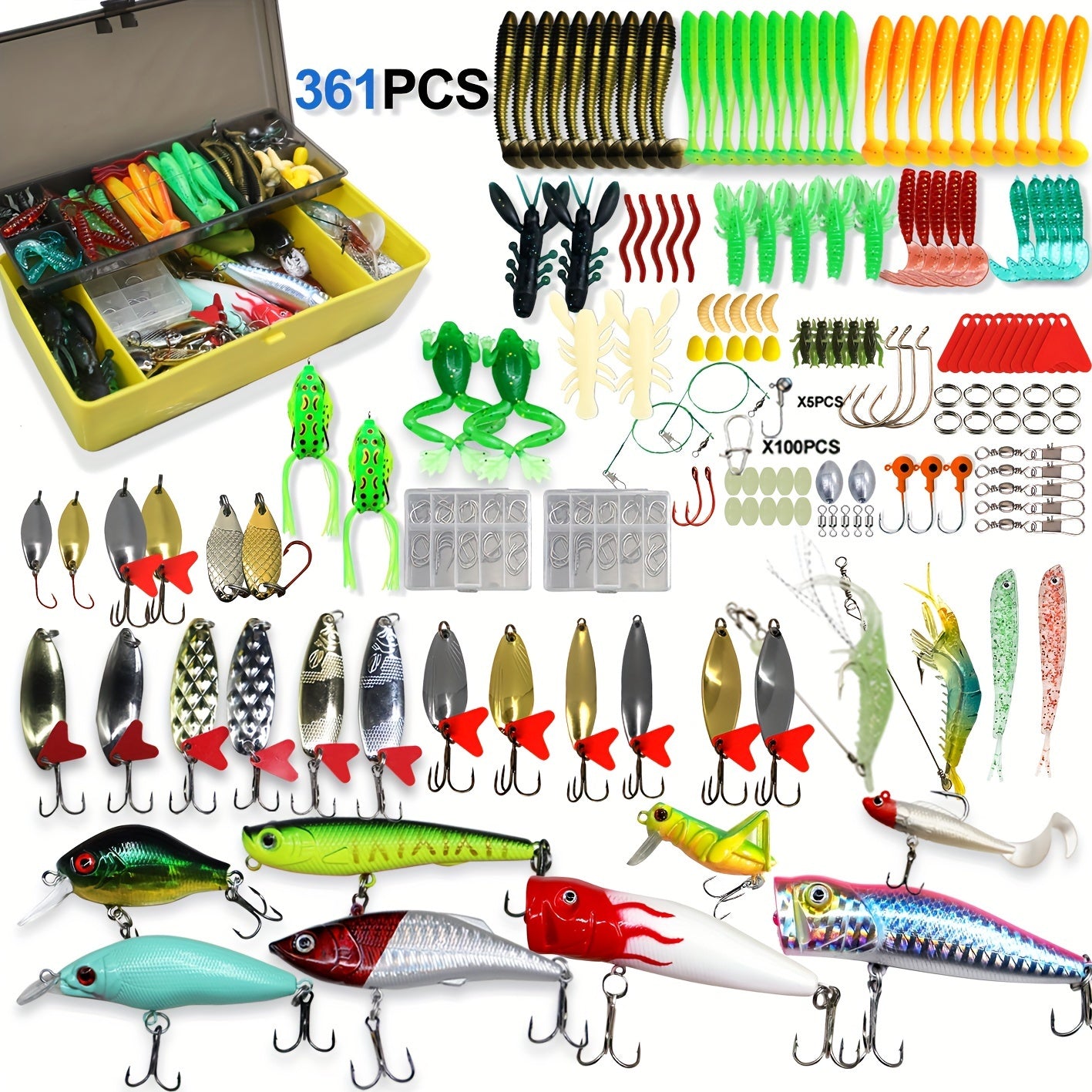 Mixed Color Fishing Lures Kit for Enthusiasts and Anglers - Parry's Picks