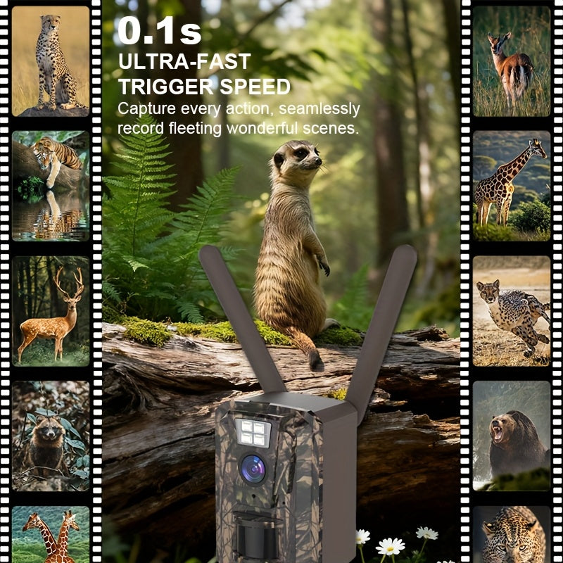 Beenocam Solar Hunting Camera 1080P HD Night Vision Motion