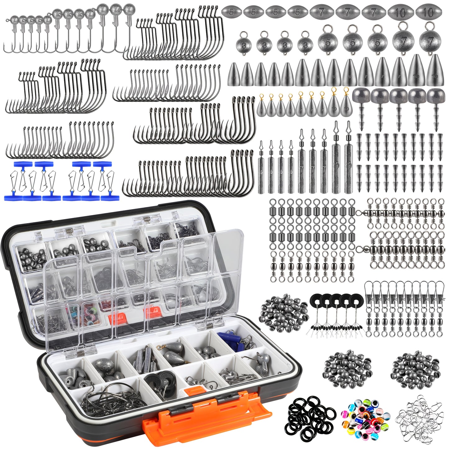 Complete 386pcs Fishing Tackle Kit for Anglers and Gifts - Parry's Picks