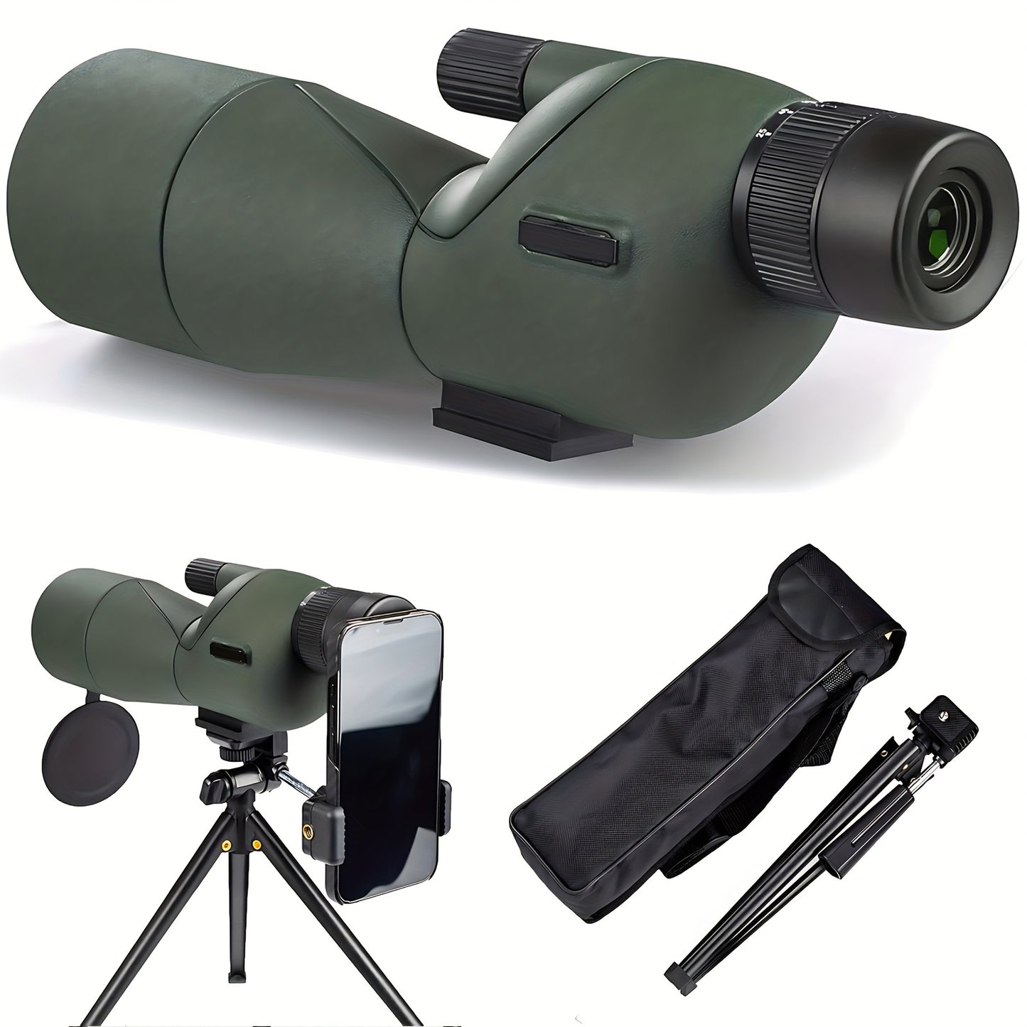 High Power Spotting Scope With Tripod And Smartphone Adapter - Parry's Picks