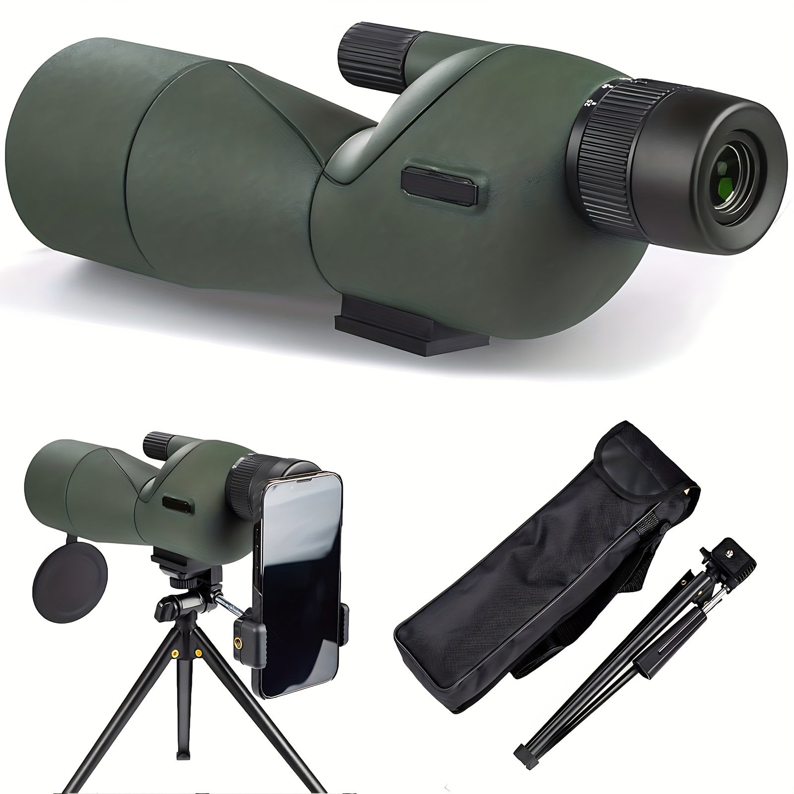 High Power Spotting Scope With Tripod And Smartphone Adapter - Parry's Picks