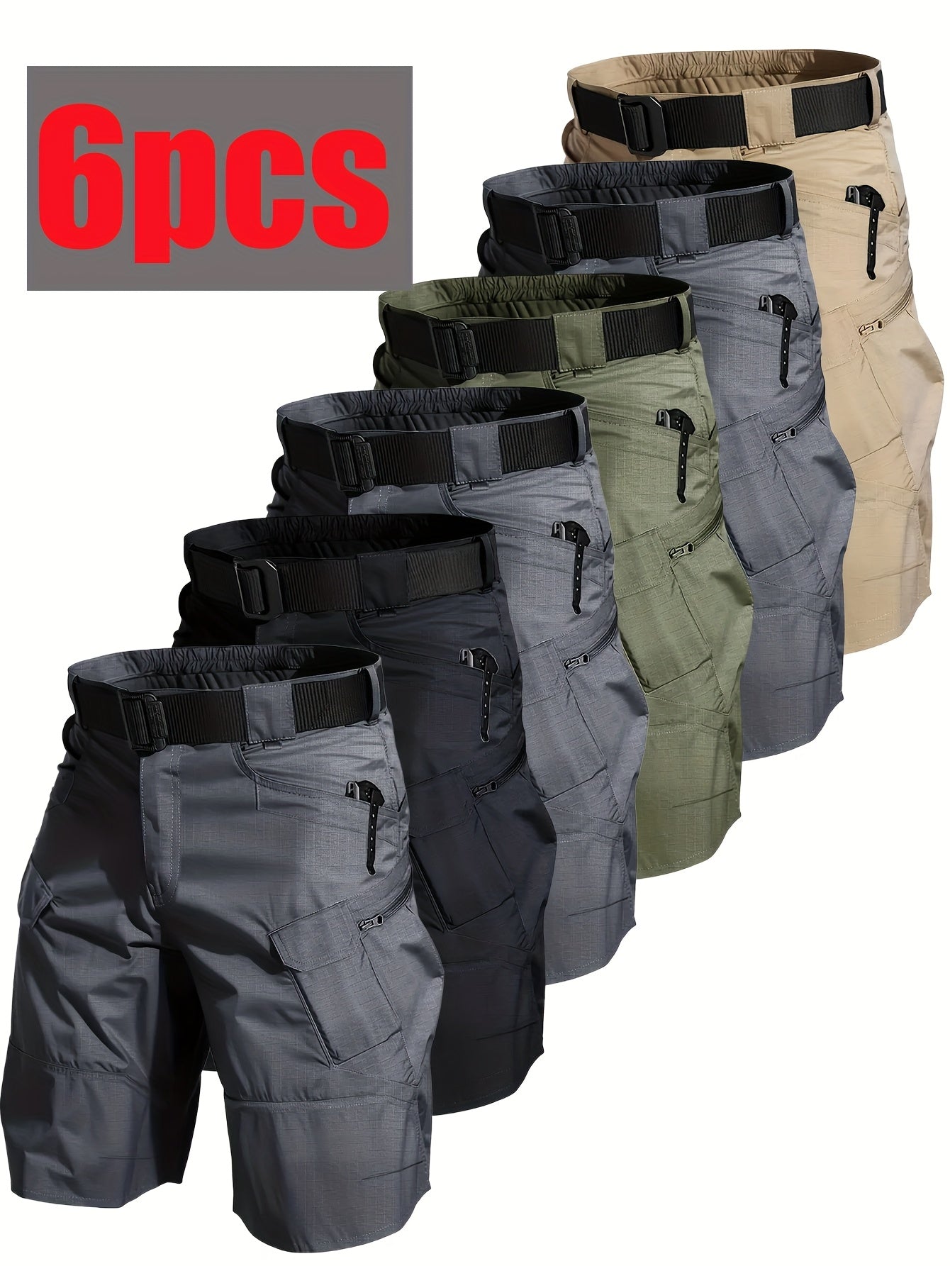 Mens Cargo Hiking Shorts With Multiple Pockets For Outdoors