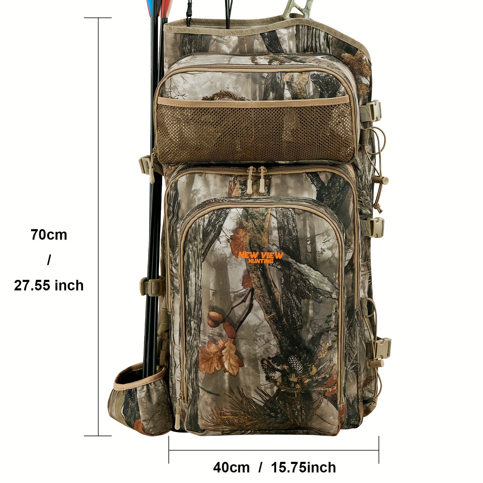 New View Men's Camouflage Backpack with Bow and Arrow Holder - Parry's Picks