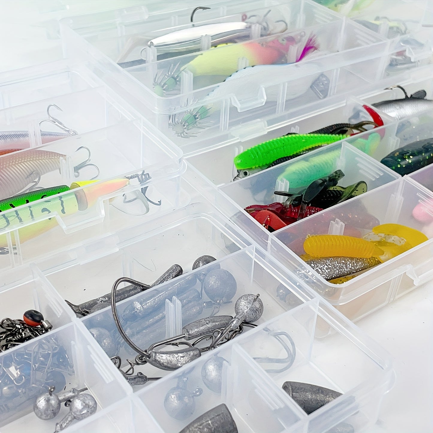 353Pcs Fishing Tackle Box Kit With Lures Freshwater