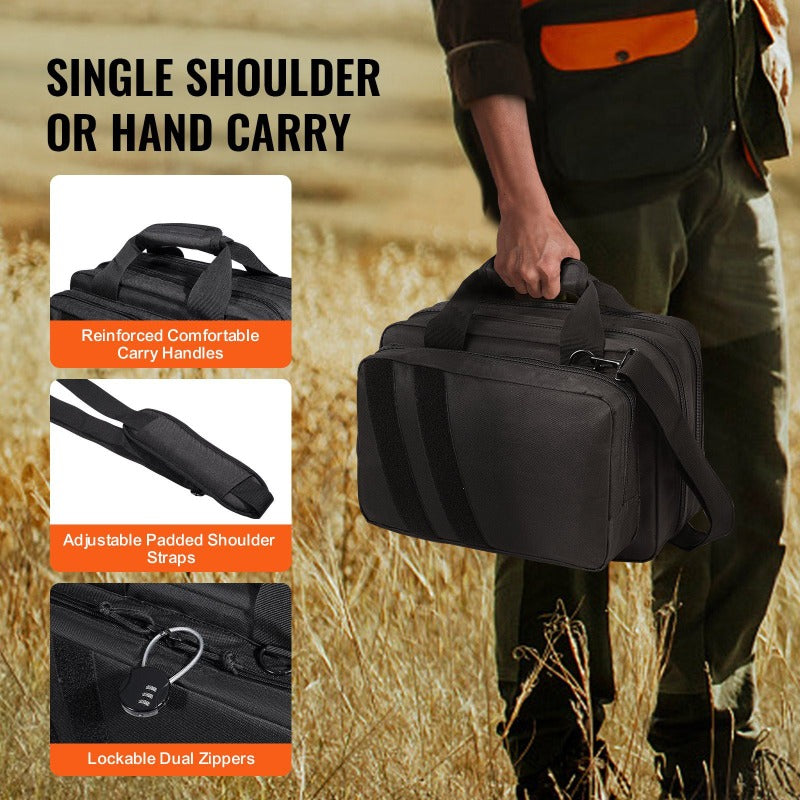 VEVOR Tactical Pistol Backpack With 2 Pistol Cases - Parry's Picks