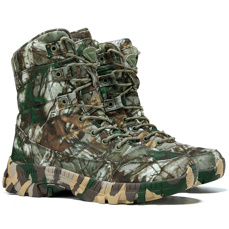 Men's Lightweight Camouflage Boots For All Terrain Hiking And Adventure - Parry's Picks