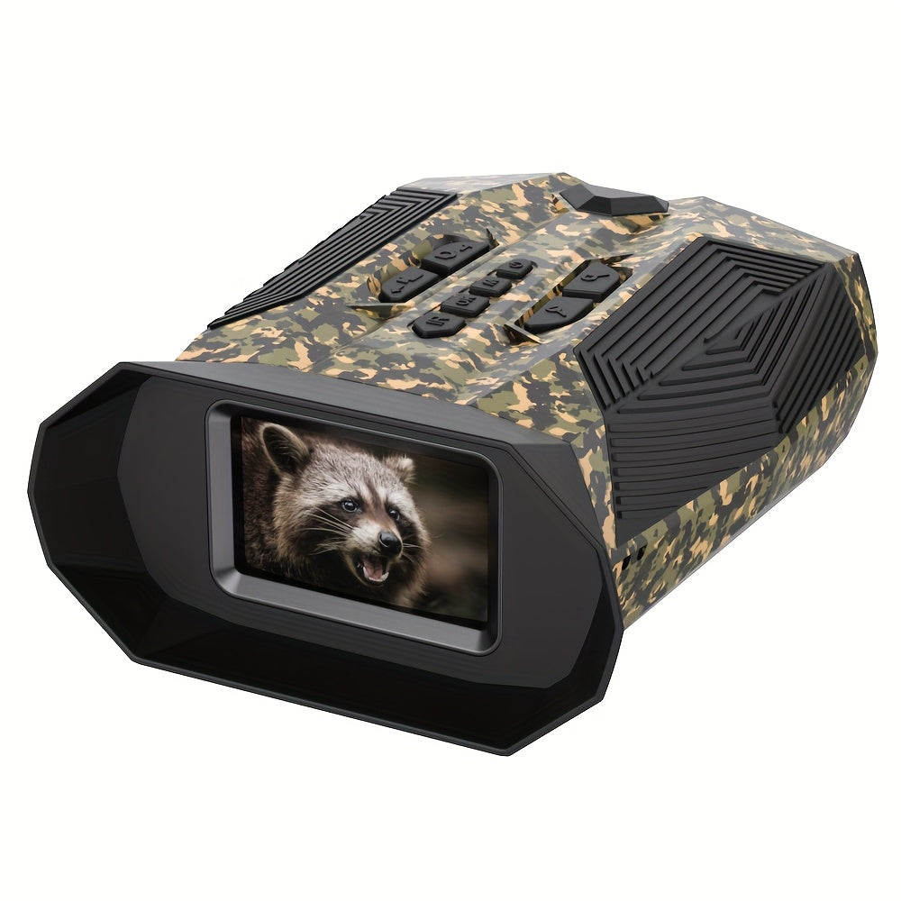 Night Vision Binoculars With 20X Digital Zoom, 3" Display, IR Illumination, Built-in Battery, USB Charge, 32GB Card. ABS Material, For Hunting, Camping, Sec. Ideal Gift For Valentine's, Thanksgiving, Christmas, New Year, Fath