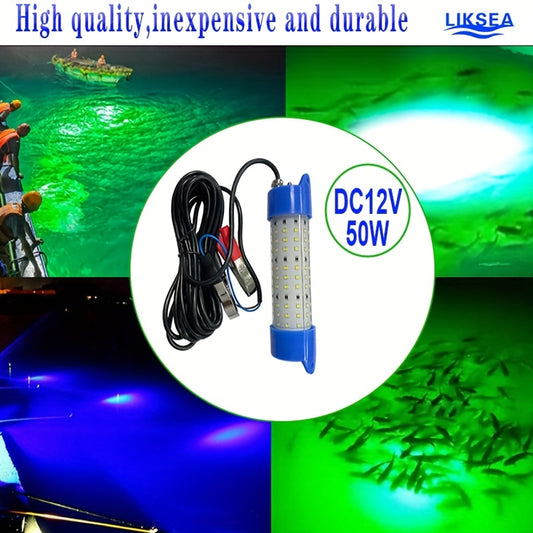 Underwater LED Fishing Light 12V 50W Stainless Steel IP68