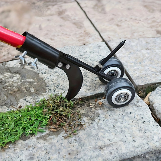 Heavy-Duty Metal Weeding Roller with Adjustable Handle and Wheels - Parry's Picks