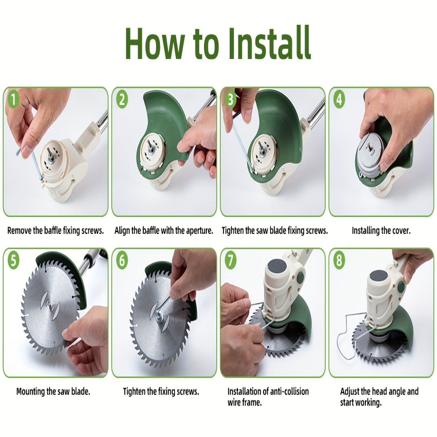 Cordless Weed Wacker Brush Cutter with Rechargeable Batteries and Charger
