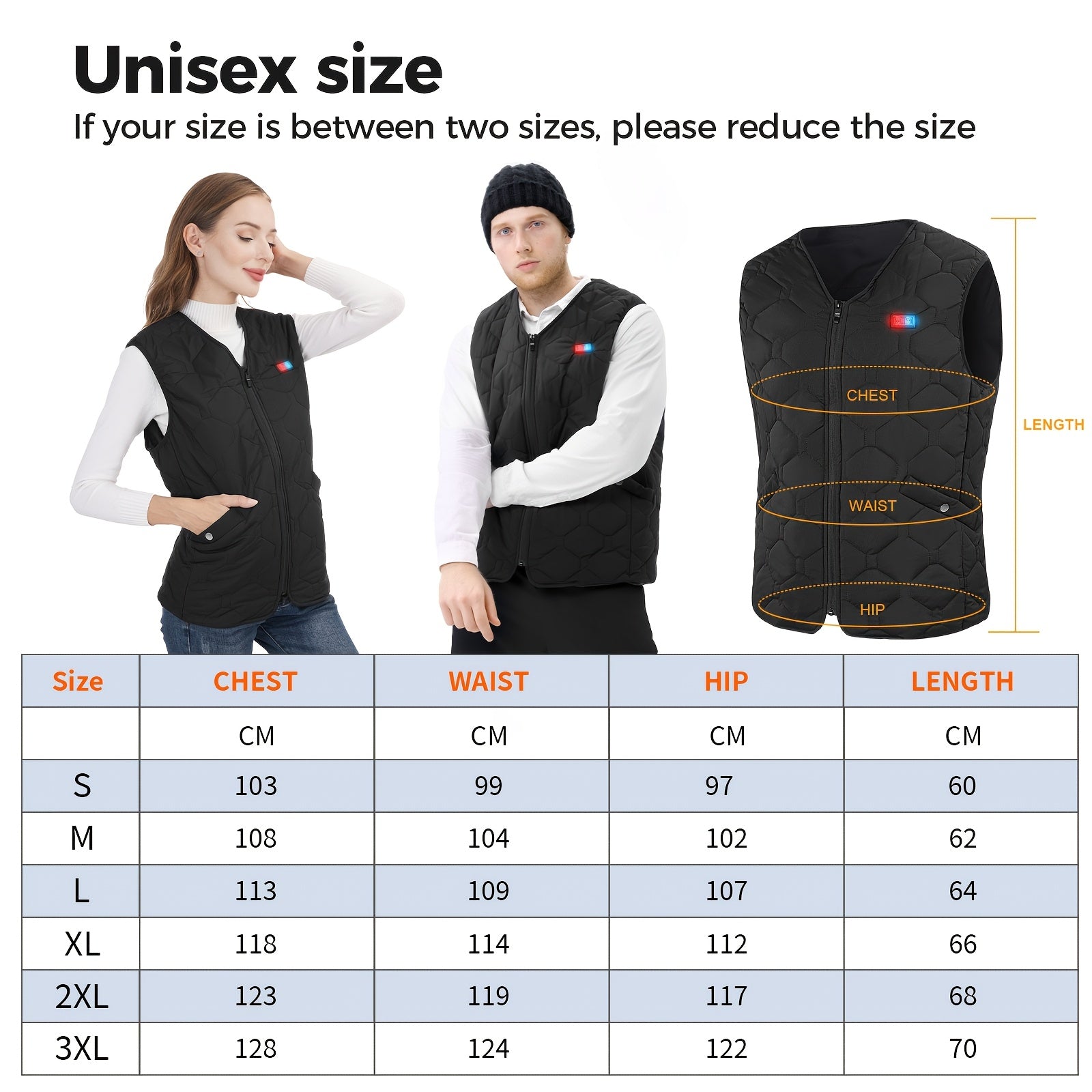 ORTIZAN Heated Vest Lightweight Electric Vest With Battery Pack - Parry's Picks
