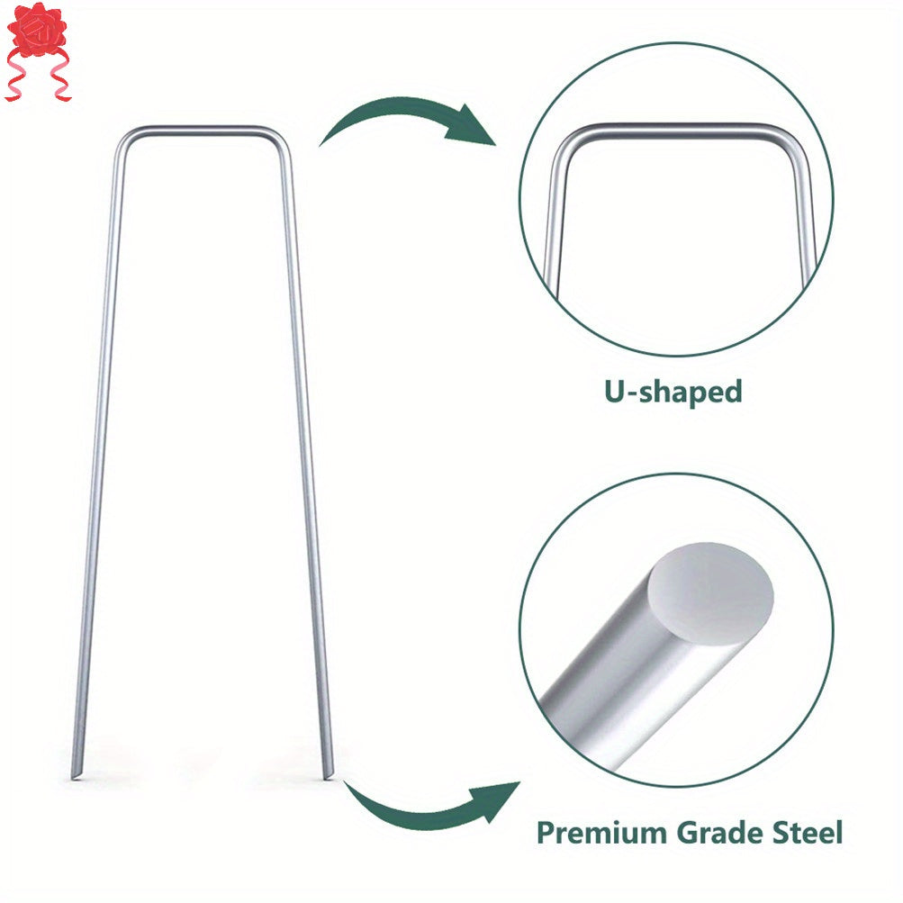 Heavy-Duty Galvanized Steel Landscape Stakes for Garden and Lawn - Parry's Picks