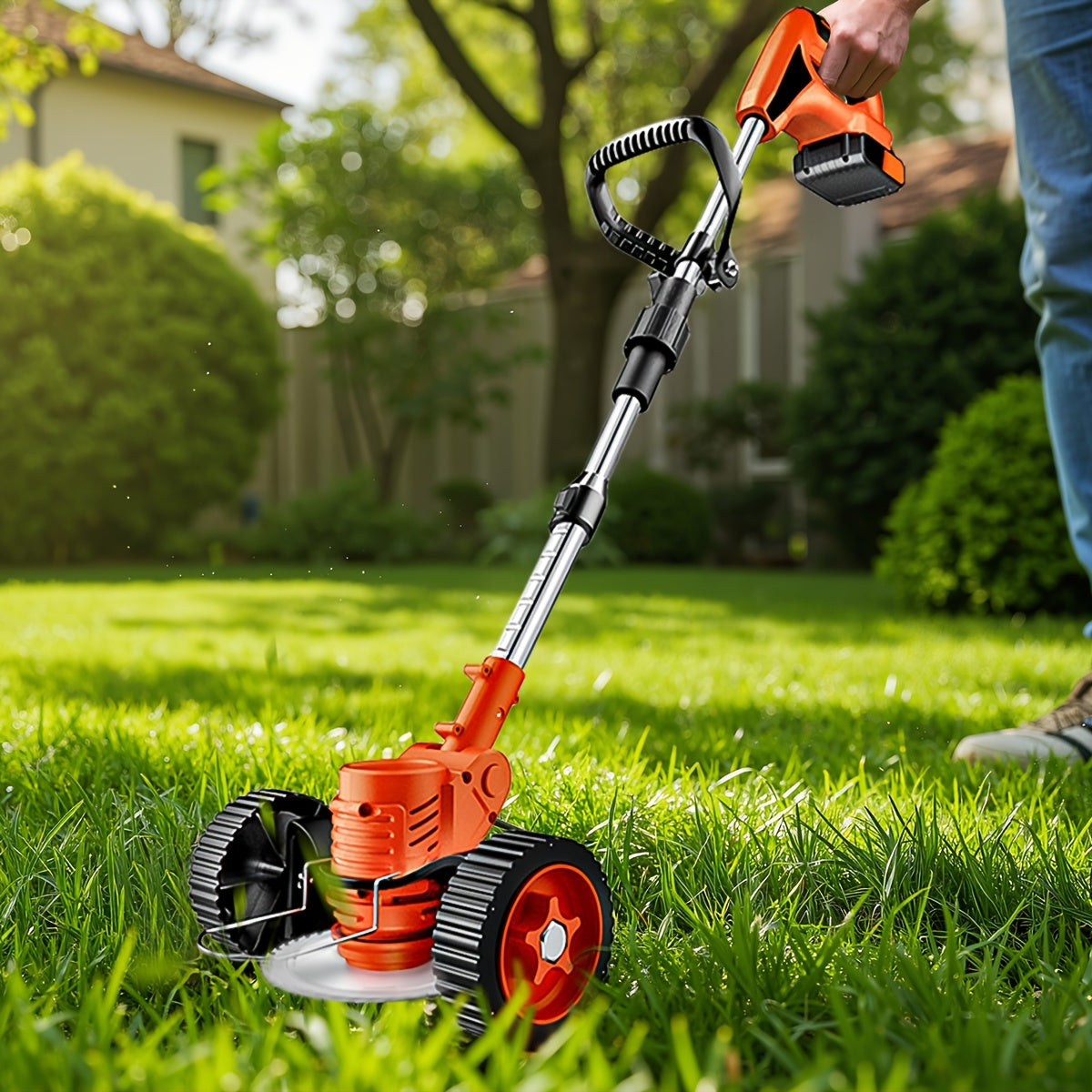 Portable Cordless Electric Lawn Mower With Rechargeable Batteries - Parry's Picks