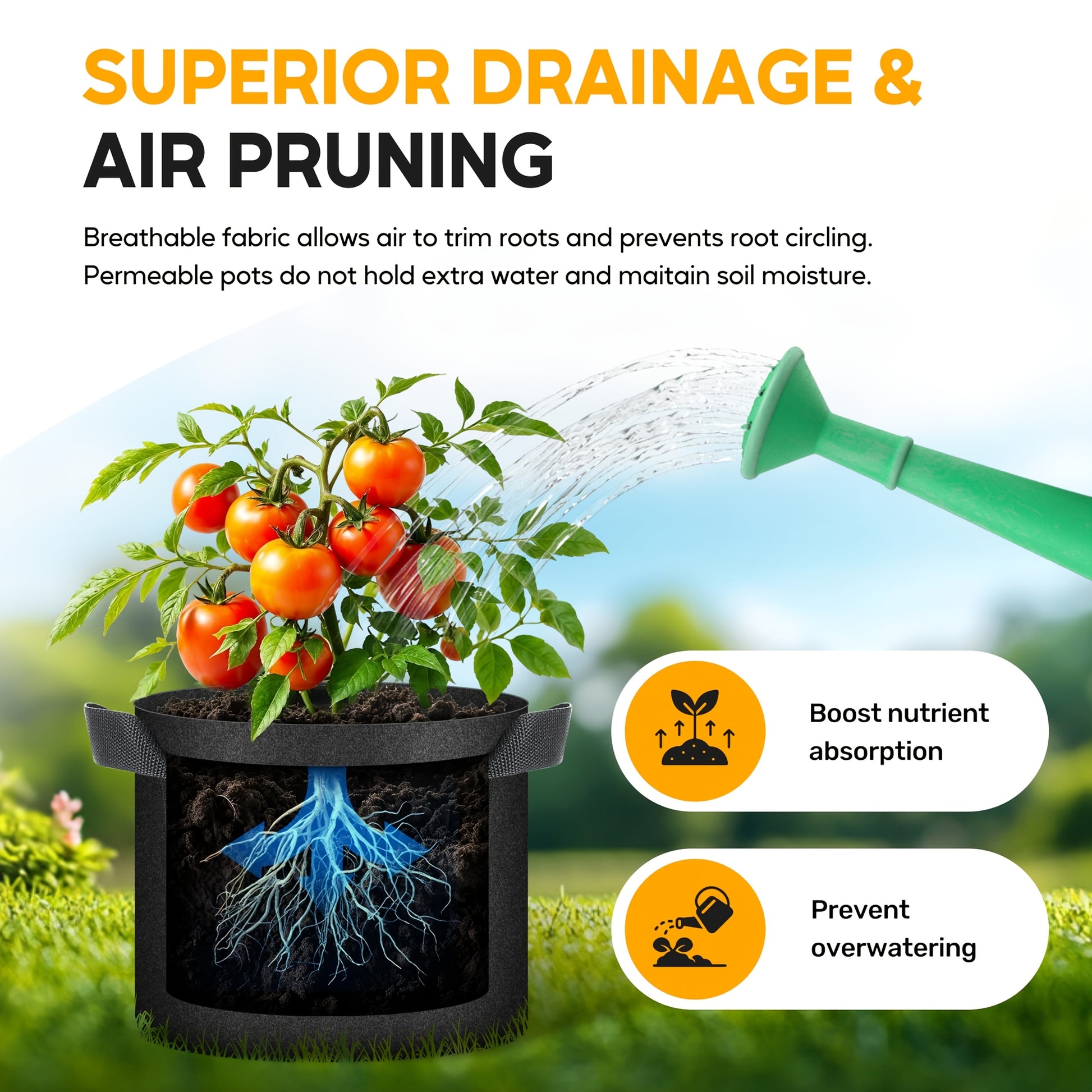 Fluffy Dream Heavy-Duty Plant Grow Bags for Indoor Outdoor Use - Parry's Picks