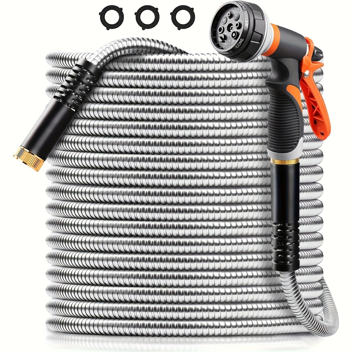 Heavy-Duty Stainless Steel Hose With Multi-Function Nozzle - Parry's Picks