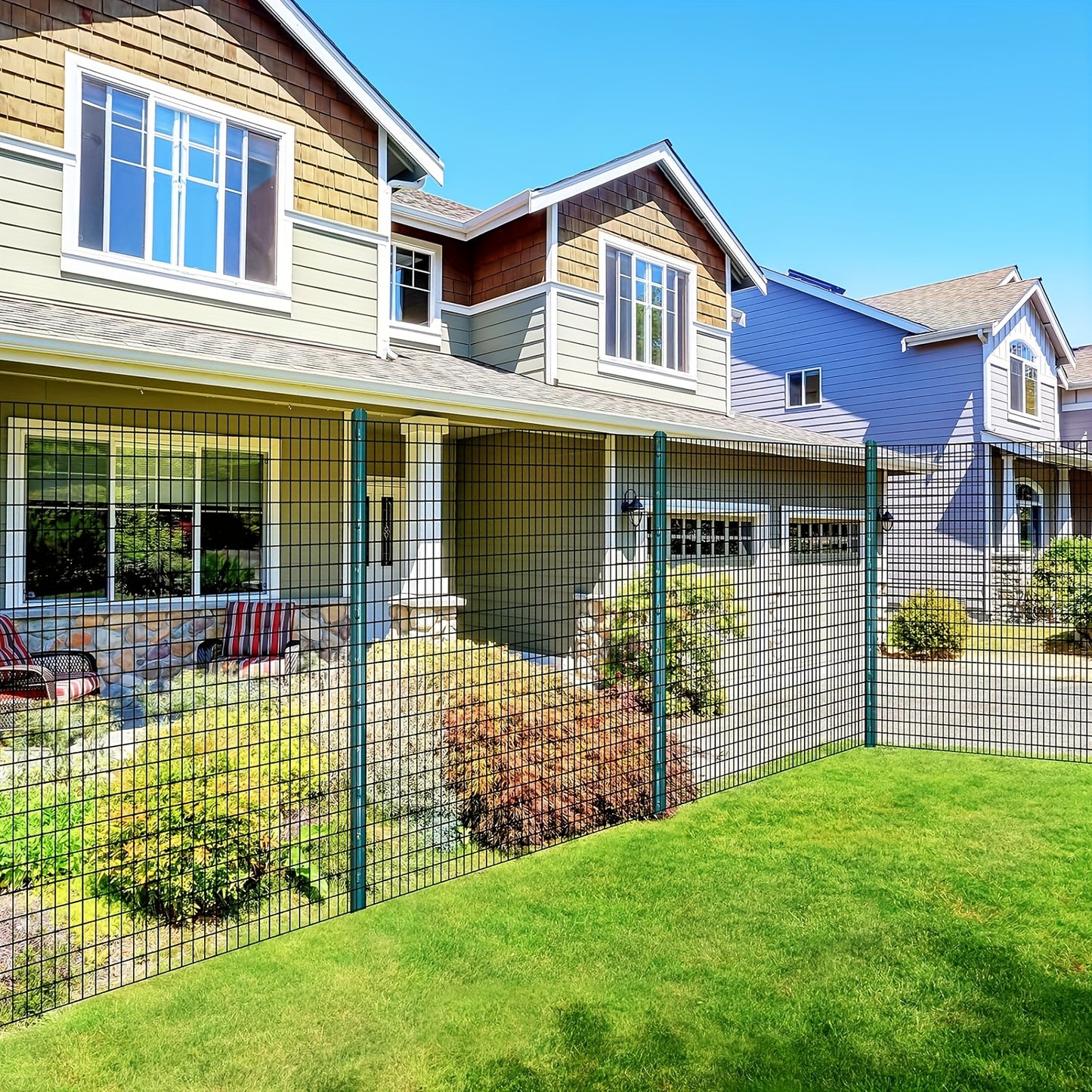 Durable Black Welded Wire Fence for Garden and Yard Protection - Parry's Picks