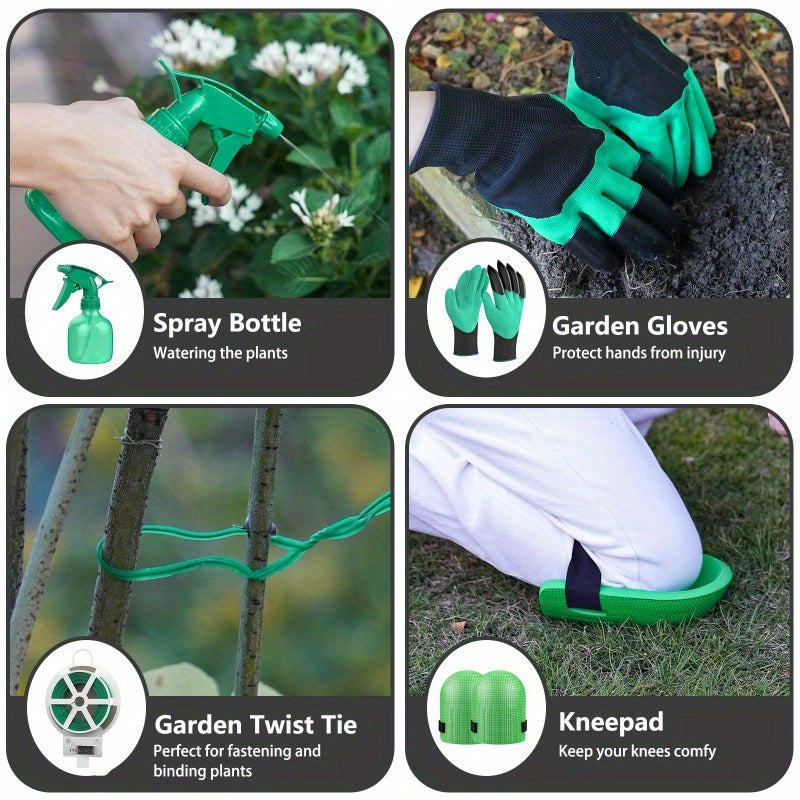 Aluminum Manual Gardening Tool Set with Ergonomic Handles