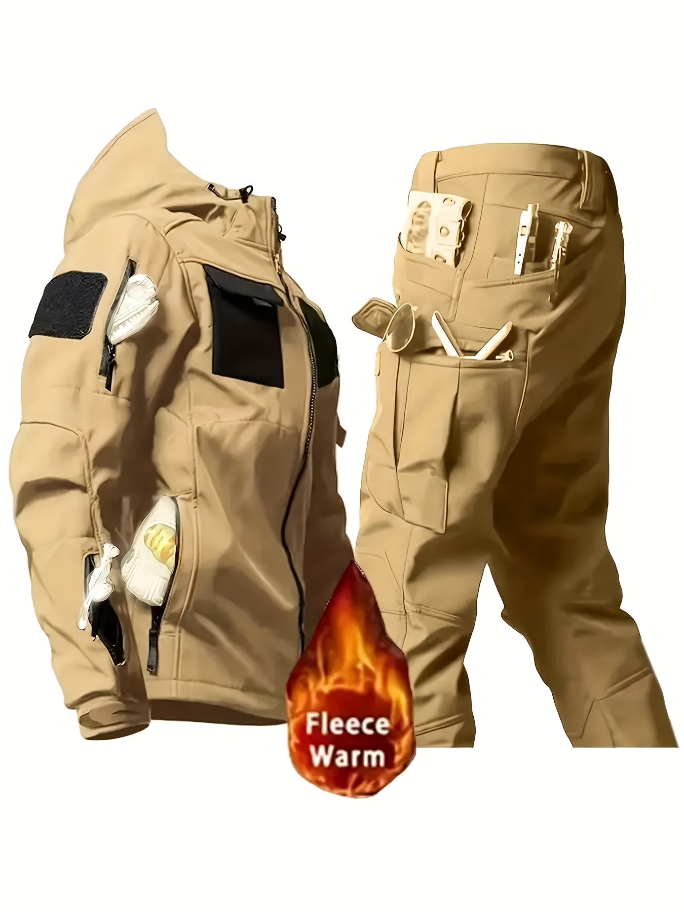 Hunting Camo Rain Suit For Men Breathable Lightweight Set