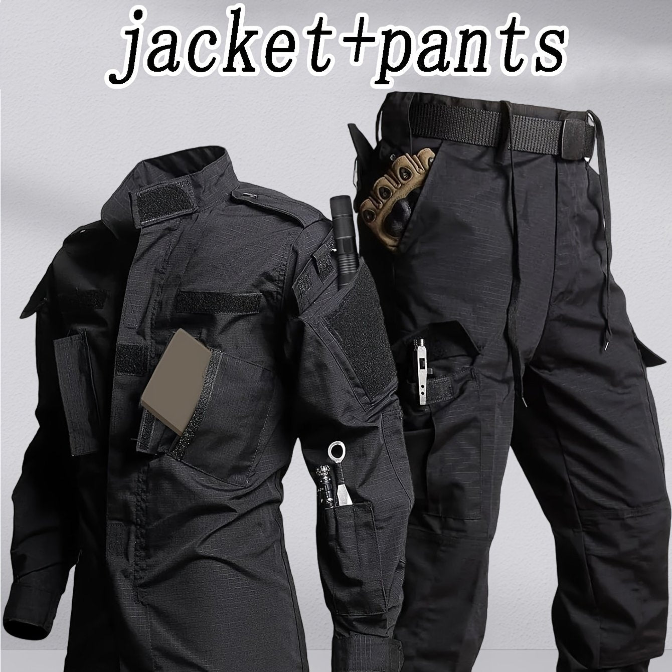 Hunger Equipment Men's Work Pants and Outdoor Jacket Set - Parry's Picks