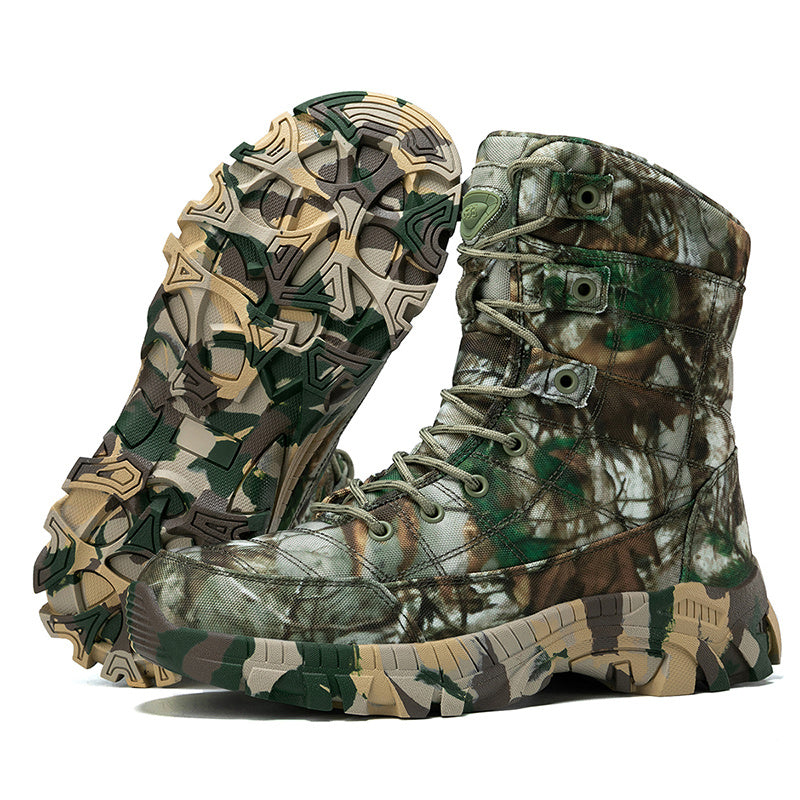 Men's Lightweight Camouflage Boots For All Terrain Hiking And Adventure - Parry's Picks