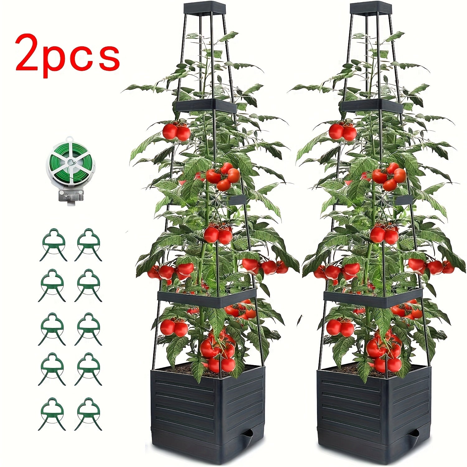 Tomato Planter with Trellis for Climbing Vegetables Gardens - Parry's Picks